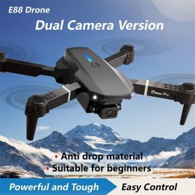 The E88 Dualcamera Drone With Two Batteries Has The Function Of Altitude Hold Mode It Is Equipped With Dual Lenses And Can Fly Stably