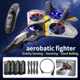 4DRC V17 Remote Control Plane 2.4Ghz Foam RC Airplanes Helicopter Quadcopter,Spinning Drone with Cool Light