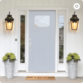 211 Pack Outdoor Wall Lantern Light   Modern Black Metal & Clear Glass Sconce For Porch, Patio, And Garden Lighting Bulb Not Included (Option: Black-BlackGlassTraditional)