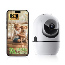 2-way Video Call Network Camera PTZ WIFI Security Cam AI Smart Camera For Home Night Vision Wireless Indoor Camera (Option: 1pc-White)
