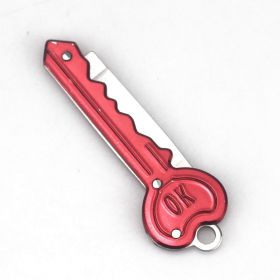 Personalized Mini Self Defense Keychains Suitcase Set Custom Combo Available (style: Key Knife, Color: Red)