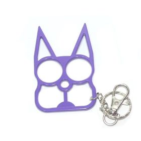 Personalized Mini Self Defense Keychains Suitcase Set Custom Combo Available (style: Double Finger Snap, Color: Purple)