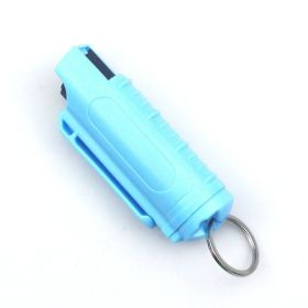 Personalized Mini Self Defense Keychains Suitcase Set Custom Combo Available (style: Pepper Spray, Color: Cyan)