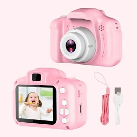 Mini Cartoon Kids Photo Camera 2 Inch HD Screen Children Digital Camera Video Recorder Camcorder Toys For Child Birthday Gift (Color: Pink NO Card, Ships From: China)