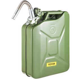 VEVOR Jerry Fuel Can, 5.3 Gallon / 20 L Portable Jerry Gas Can with Flexible Spout System (Color: green, Quantity: 1 Piece)