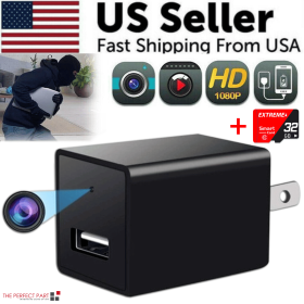 Mini Hidden Camera Home Security Nanny Cam Full HD 1080P DVR Night Vision Audio (Option: USB Camera + 32GB)